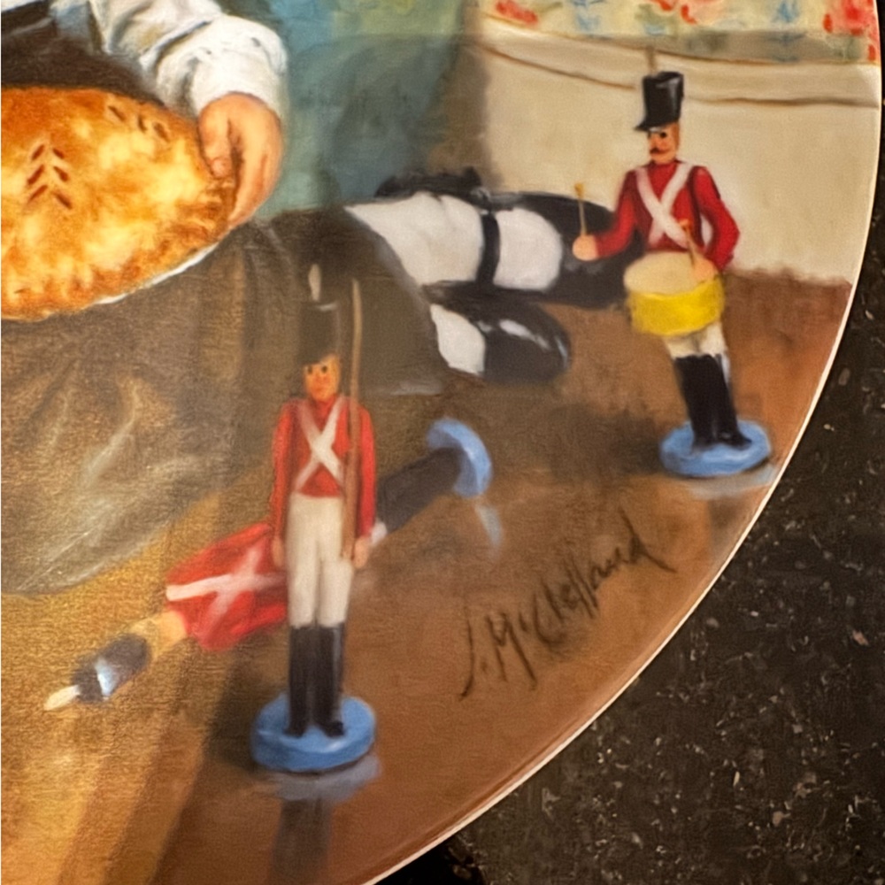 “Little Jack Horner” vintage collector plate by John McClelland Reco Int 1981 - Picture 3 of 4